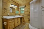 Private master bath with walk-in shower
